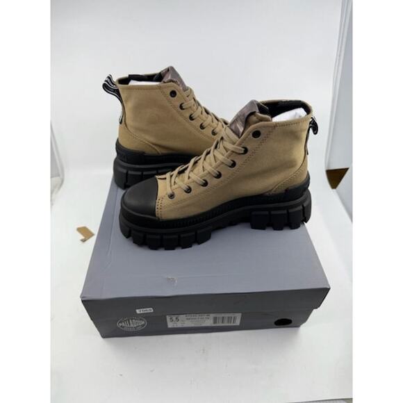 NEW Palladium Revolt Hi TX Lace Up Ankle Boot 97242-307-M Olive Womens Size 5.5 - Picture 5 of 9